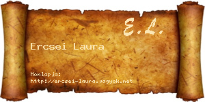 Ercsei Laura névjegykártya